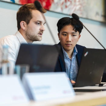 Hieu Cao beim Planspiel Zukunft der SPD-Bundestagsfraktion | Foto: Per Jacob Blut | Framerei