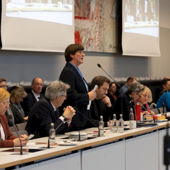 Saskia Esken spricht bei der Klausur der SPD-Bundestagsfraktion